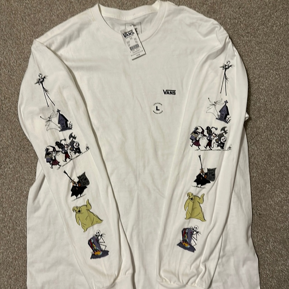 Brand new limited edition collectible Nightmare Before Christmas Vans shirt